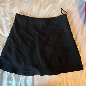 Black mini skort